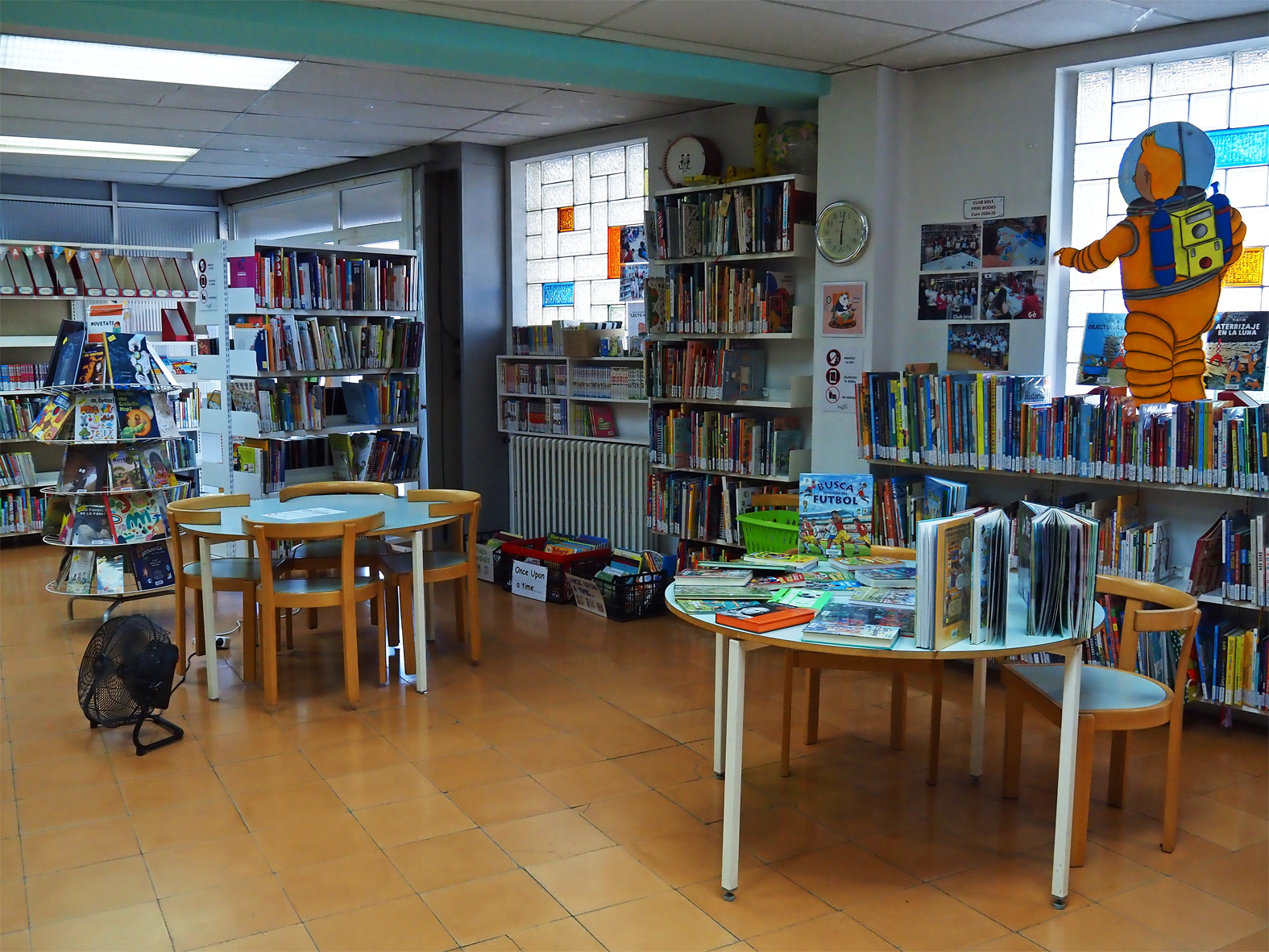 Instal&middot;lacions actuals de la Biblioteca de S&uacute;ria, dies abans del tancament.