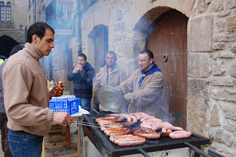 ElaboraciÃ³ de l'Esmorzar Caramellaire a la plaÃ§a Major del Poble Vell - Abril de 2009.