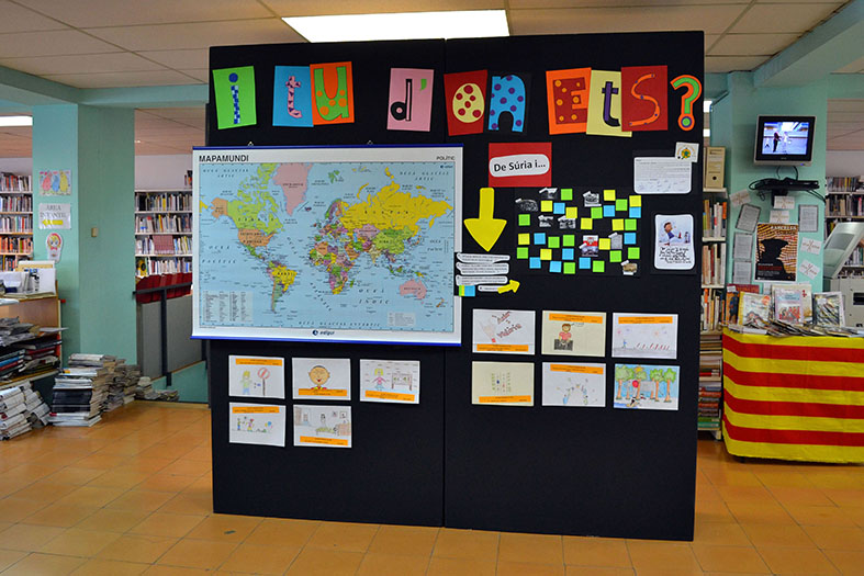 Curs 2013-14 - PlafÃ³ que resumeix el treball realitzat pel Consell Municipal dels Infants al llarg del curs, a la Biblioteca PÃºblica.