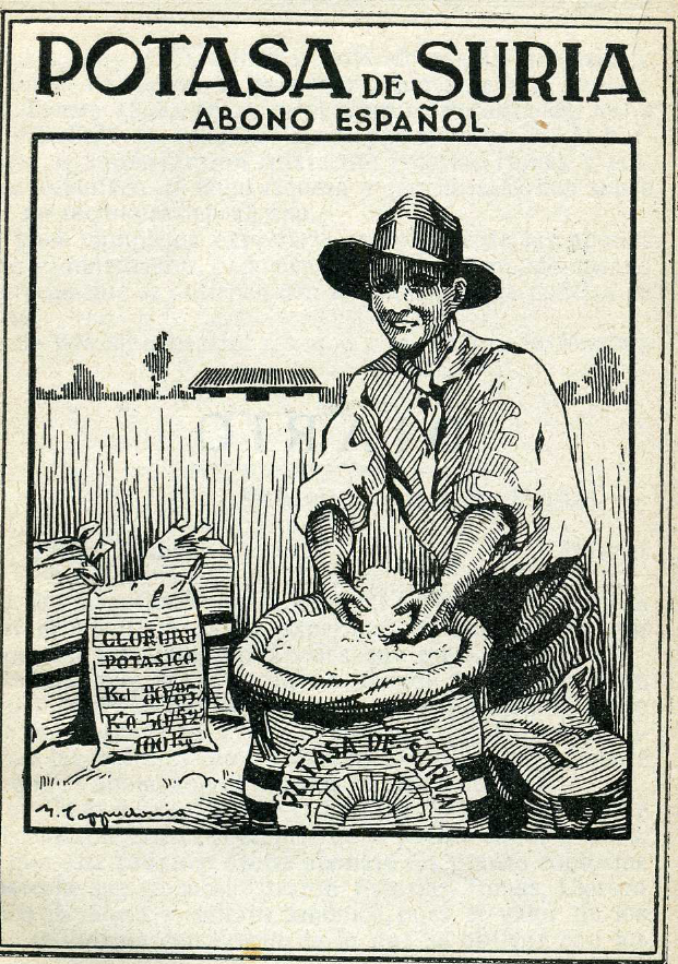 Sense data - Cartell publicitari de la mina de SÃºria (font: llibre 'Cum grano salis. La sal i la potassa a SÃºria (1185-1982)' d'Albert FÃ brega i Enfedaque).
