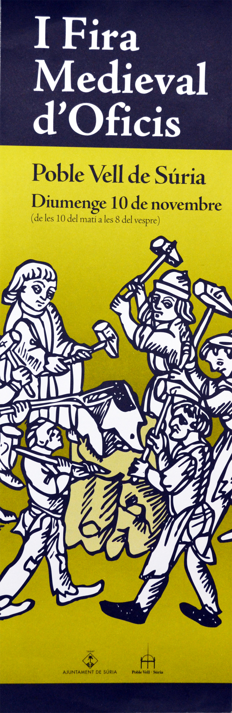 Any 2002 - Cartell de la 1a Fira Medieval d'Oficis de SÃºria.