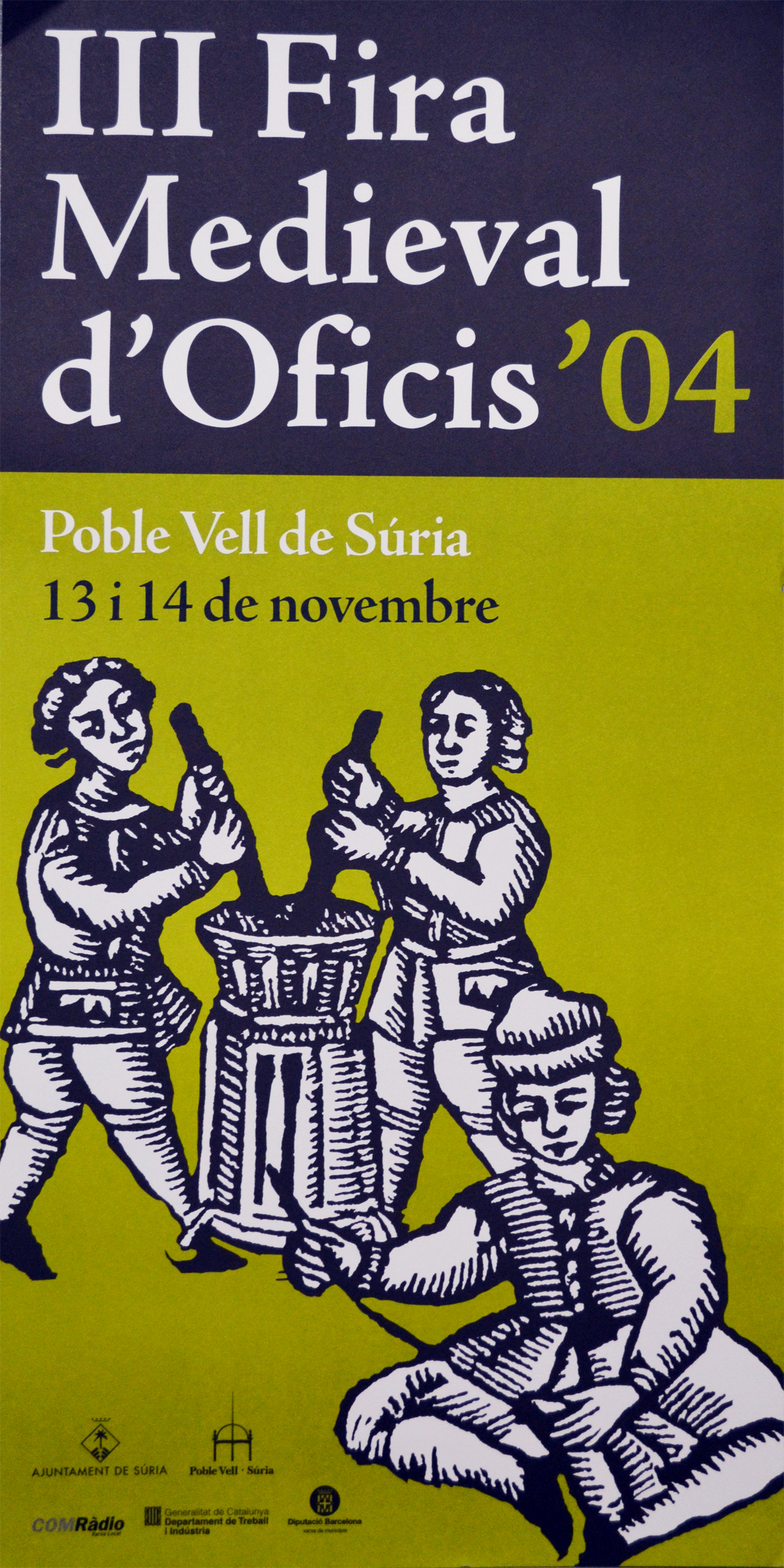 Any 2004 - Cartell de la 3a Fira Medieval d'Oficis de SÃºria.