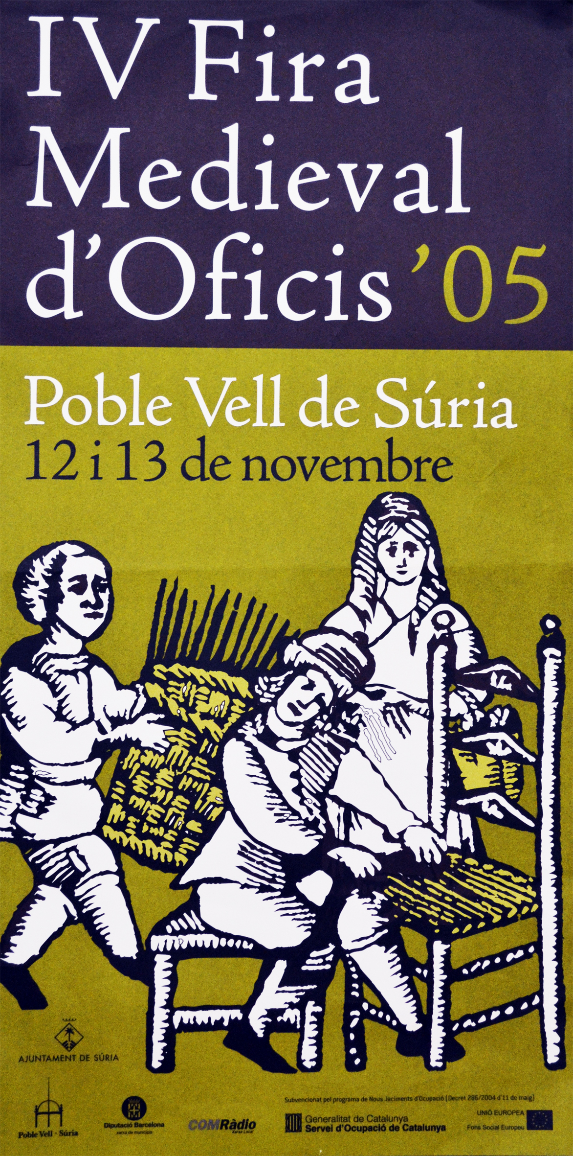 Any 2005 - Cartell de la 4a Fira Medieval d'Oficis de SÃºria.
