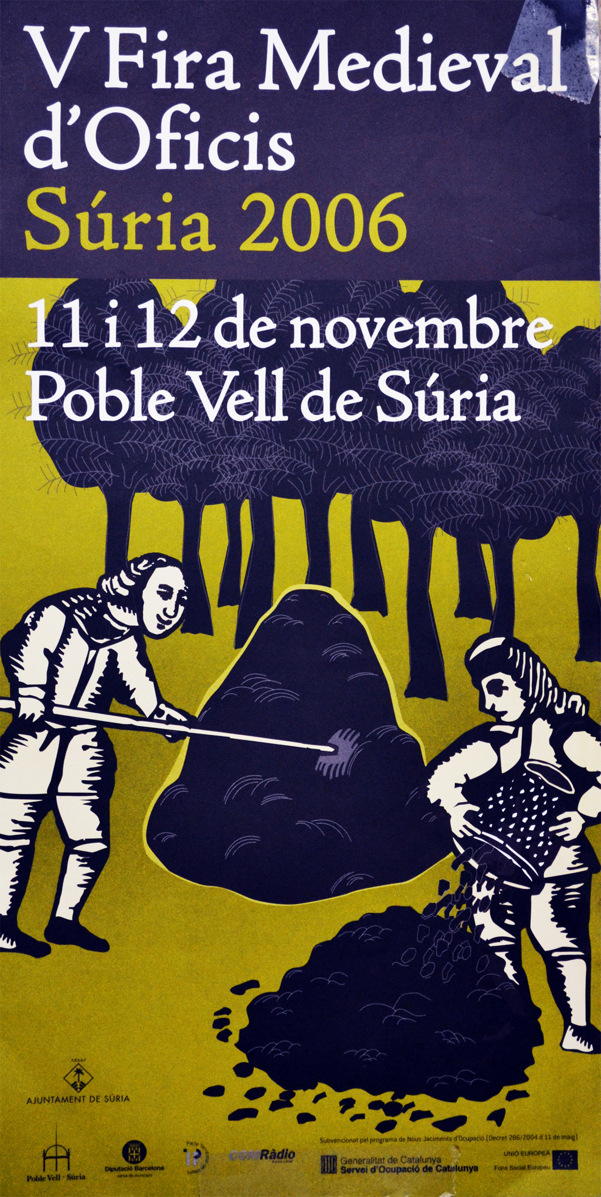 Any 2006 - Cartell de la 5a Fira Medieval d'Oficis de SÃºria.