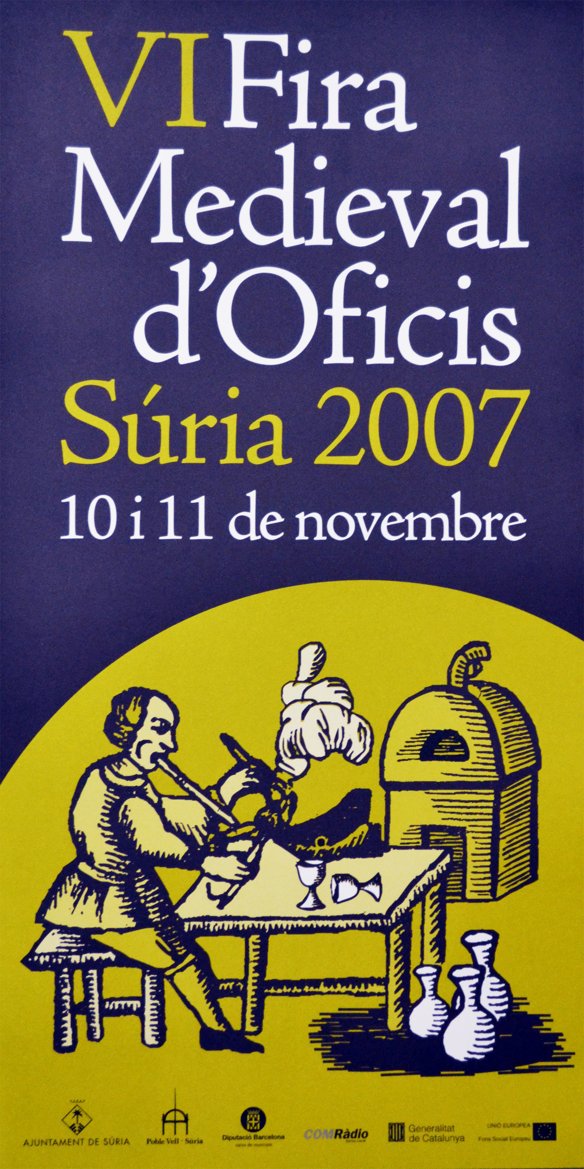 Any 2007 - Cartell de la 6a Fira Medieval d'Oficis de SÃºria.