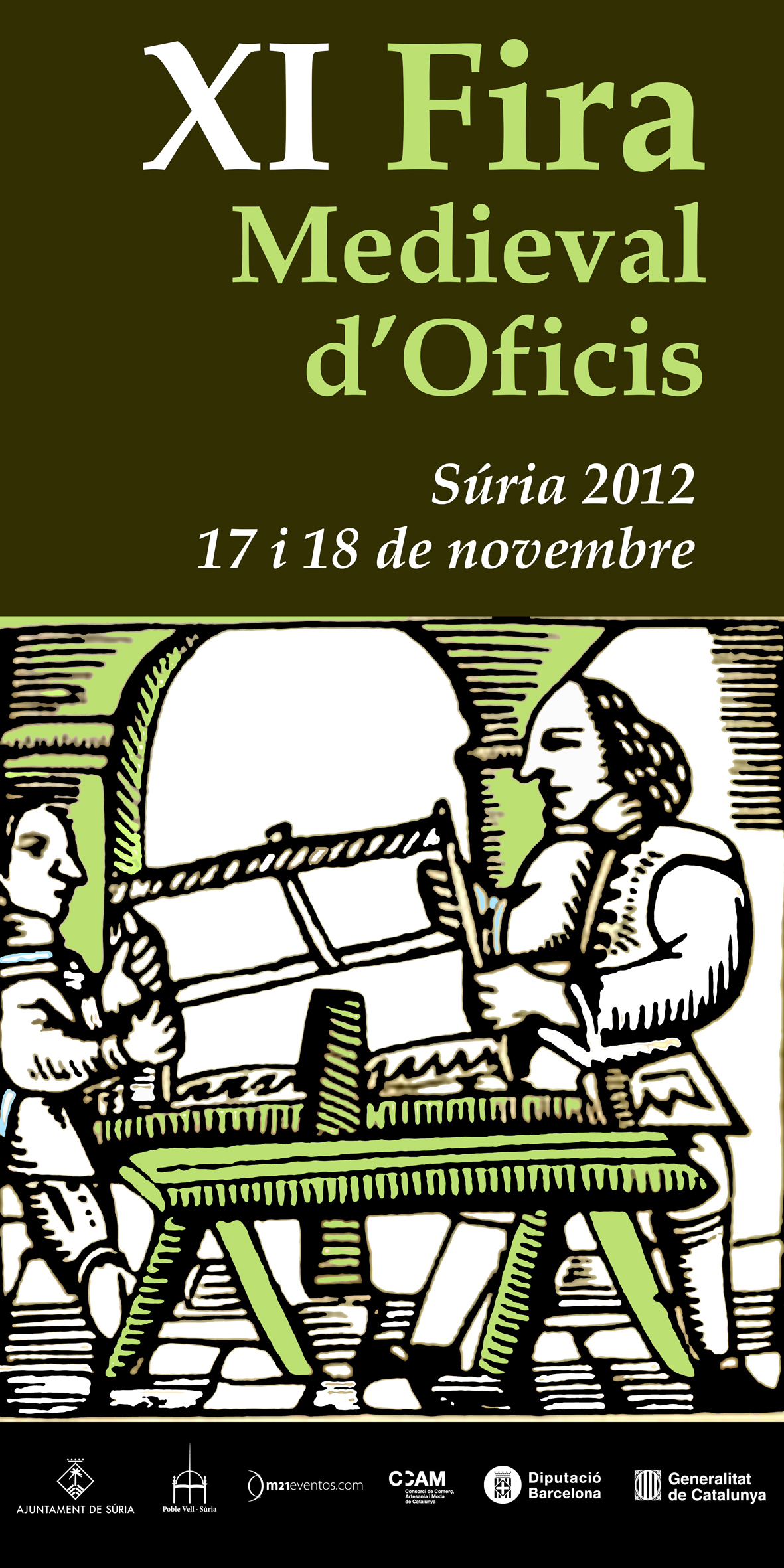 Any 2012 - Cartell de la 11a Fira Medieval d'Oficis de SÃºria.