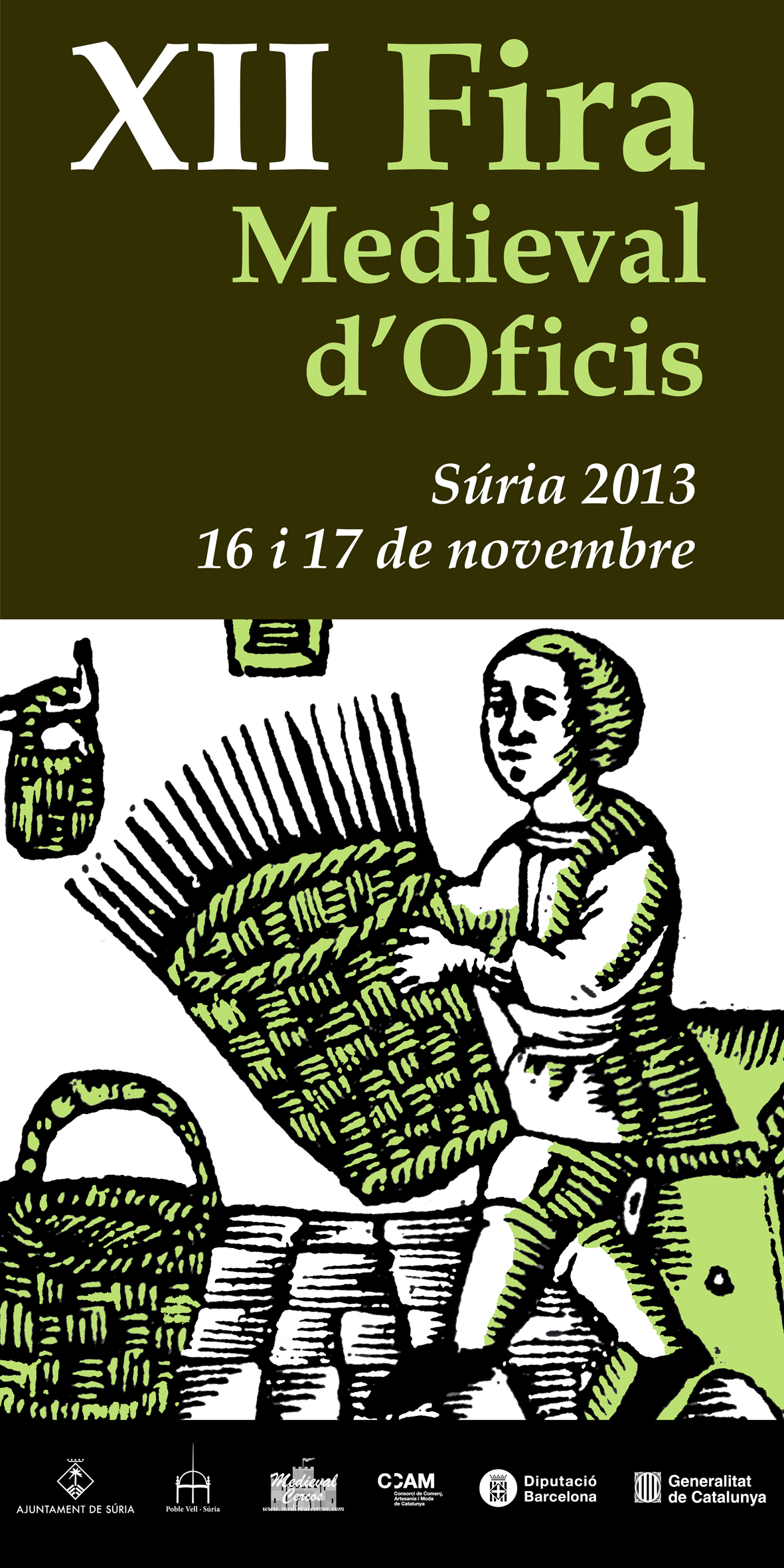 Any 2013 - Cartell de la 12a Fira Medieval d'Oficis de SÃºria.