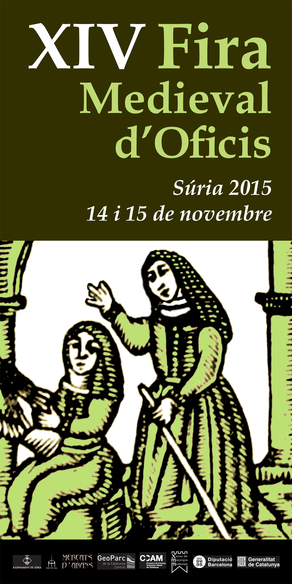 Any 2015 - Cartell de la 14a Fira Medieval d'Oficis de SÃºria.
