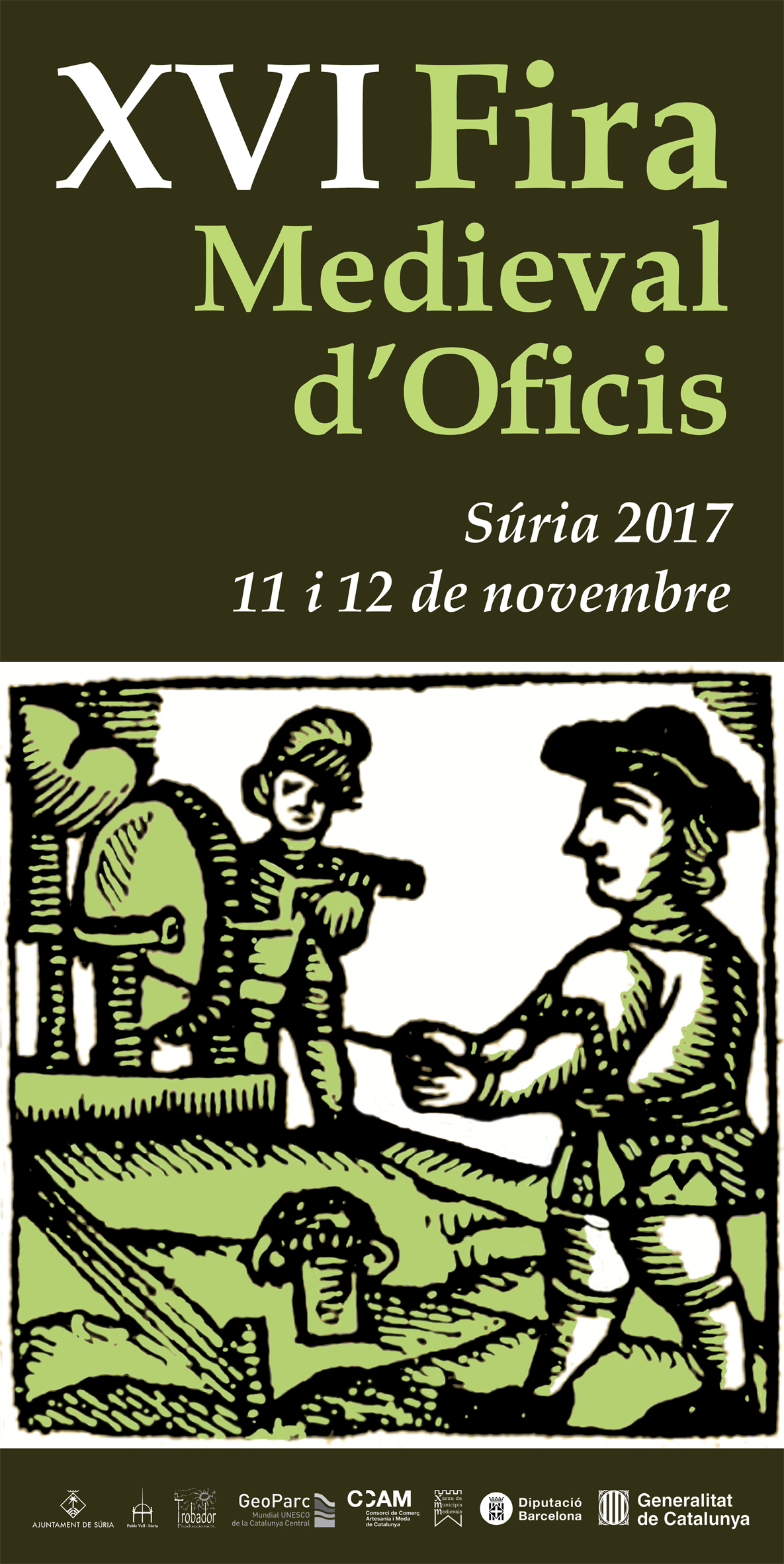 Any 2017 - Cartell de la 16a Fira Medieval d'Oficis de SÃºria.
