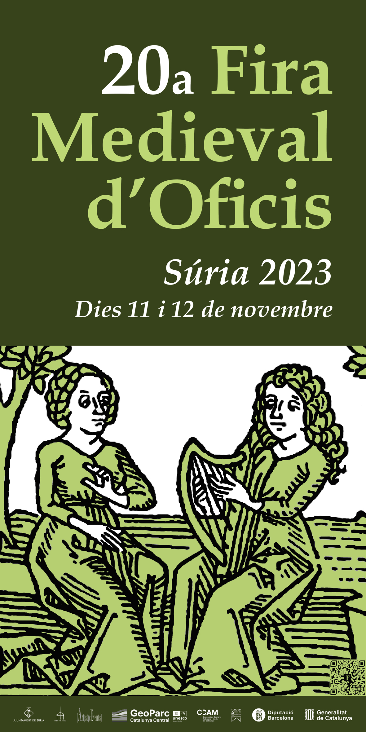 Any 2023 - Cartell de la 20a Fira Medieval d'Oficis de SÃºria.