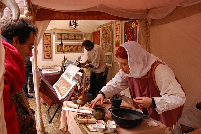 Artesans de la 7a Fira Medieval d'Oficis - Novembre de 2008.
