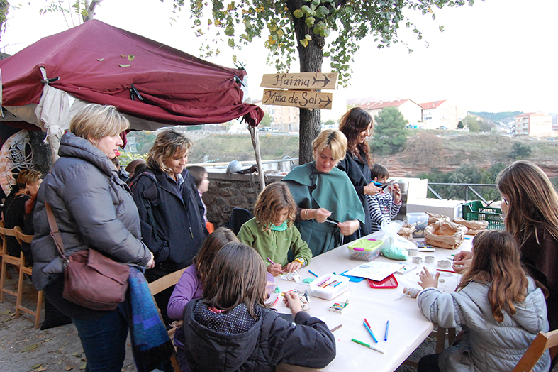 Taller de la 9a Fira Medieval d'Oficis - Novembre de 2010.