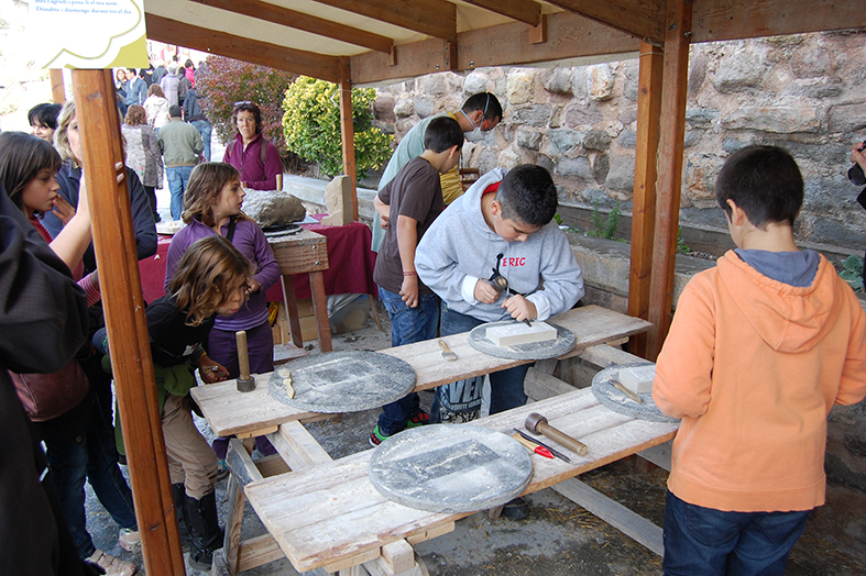 Taller de la 9a Fira Medieval d'Oficis - Novembre de 2010.