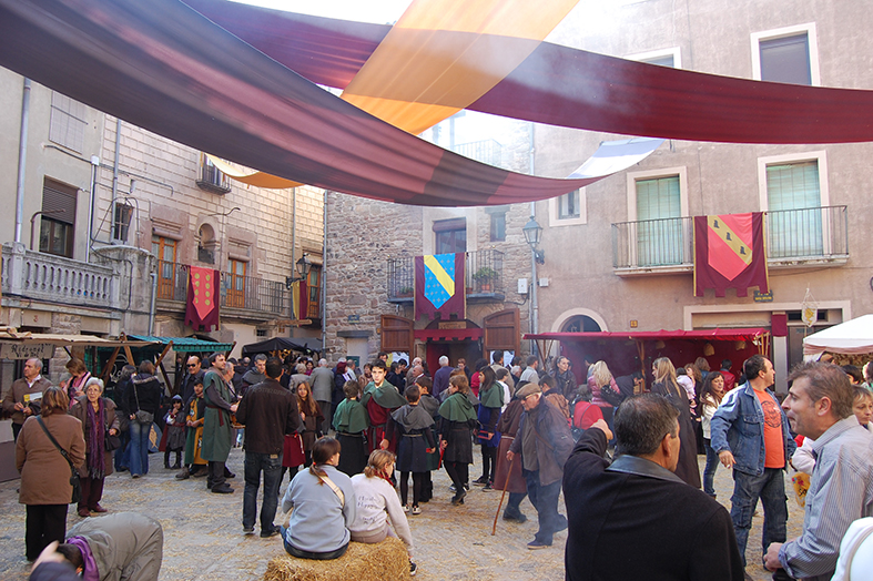 Ambient de la 9a Fira Medieval d'Oficis - Novembre de 2010.