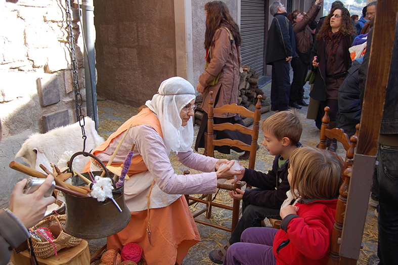 Taller de la 9a Fira Medieval d'Oficis - Novembre de 2010.