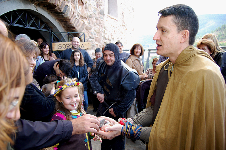 Personatge de la mina de sal de la 10a Fira Medieval d'Oficis - Novembre de 2011.
