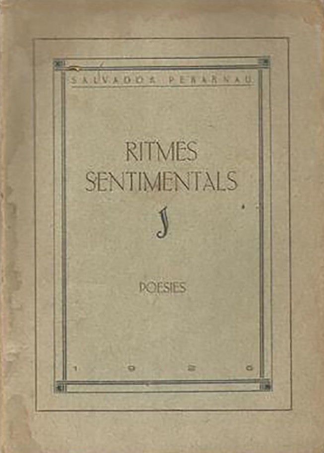 Any 1925 - Portada de 'Ritmes sentimentals'.