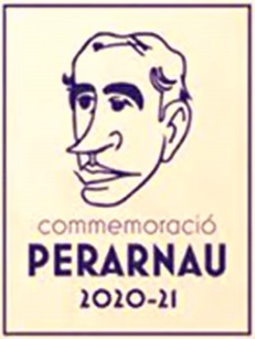 Logotip de la commemoraciÃ³ del 125Ã¨ aniversari del naixement i del 50Ã¨ aniversari de la mort de Salvador Perarnau - Anys 2020-21.