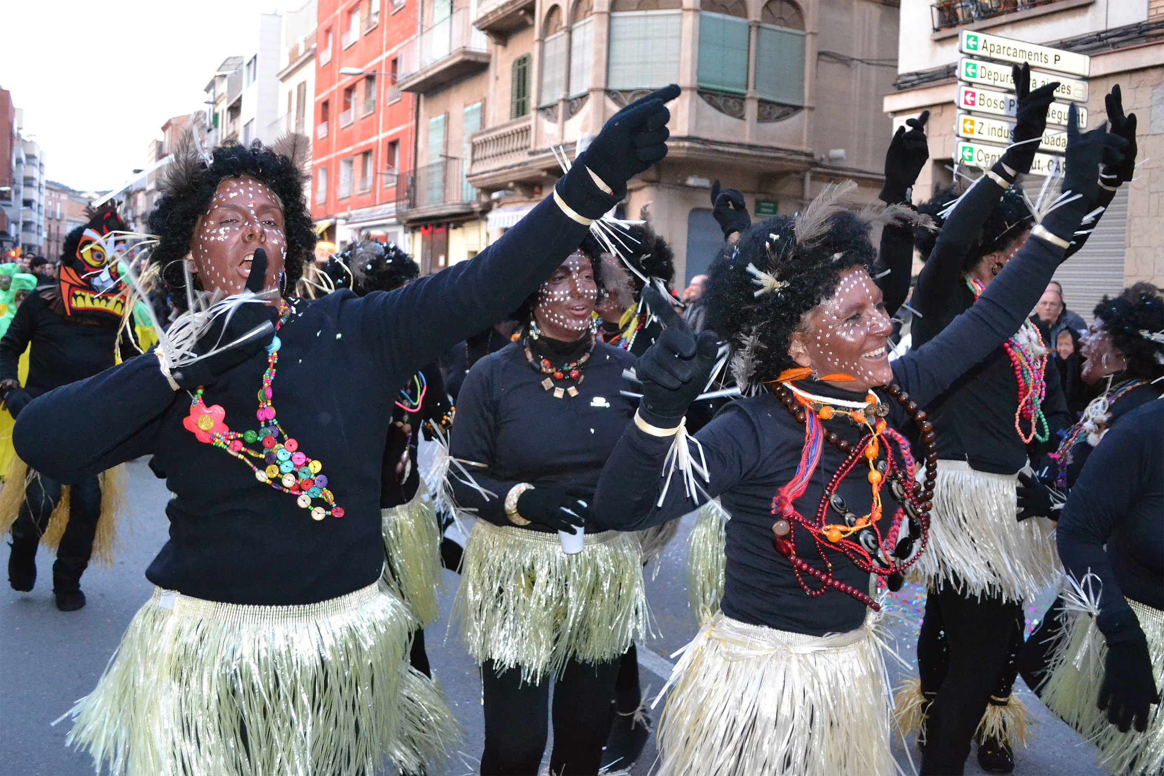 Participants en la rua del Carnestoltes de SÃºria 2013.