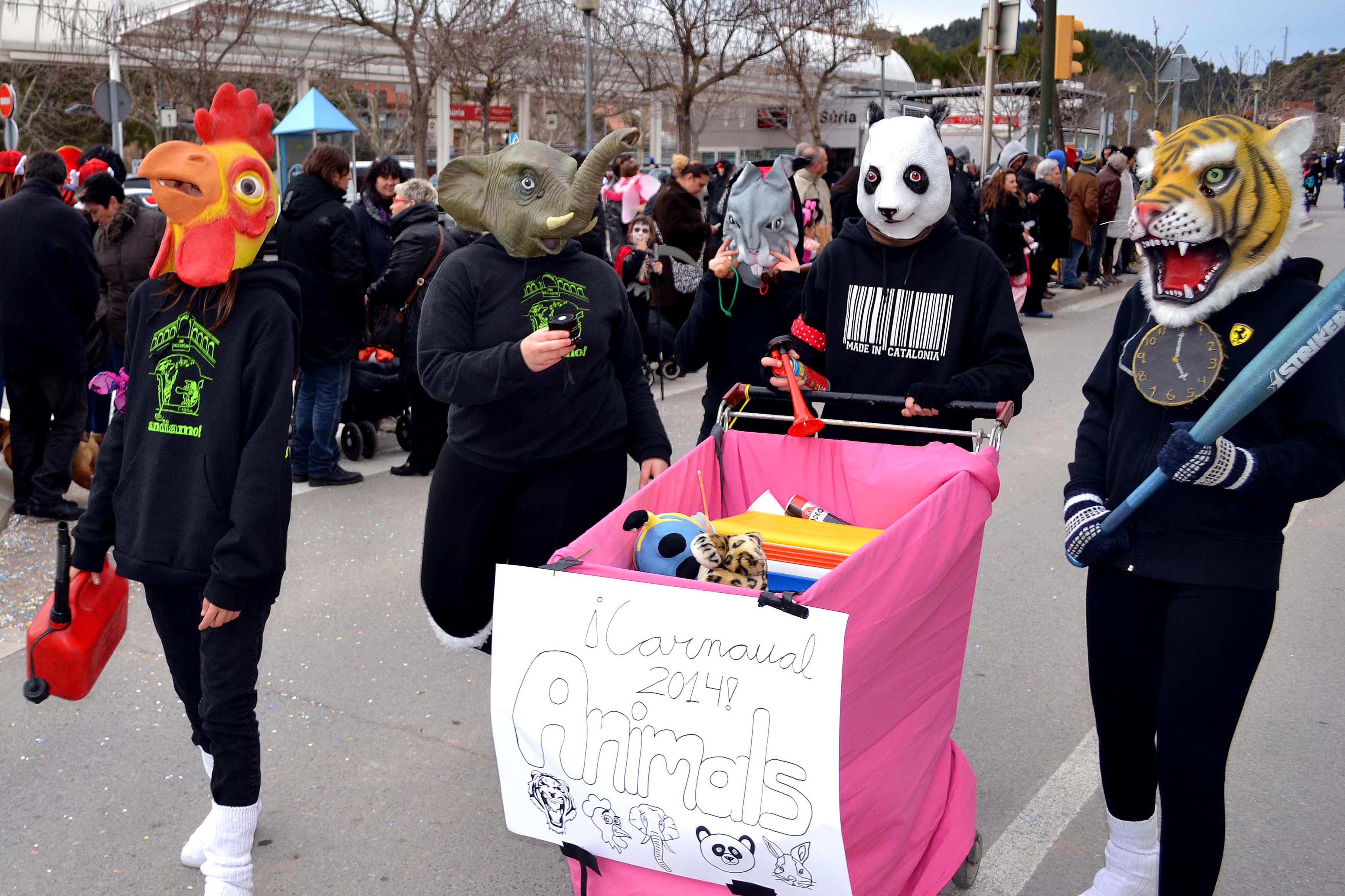 Participants en la rua del Carnestoltes de SÃºria 2014.