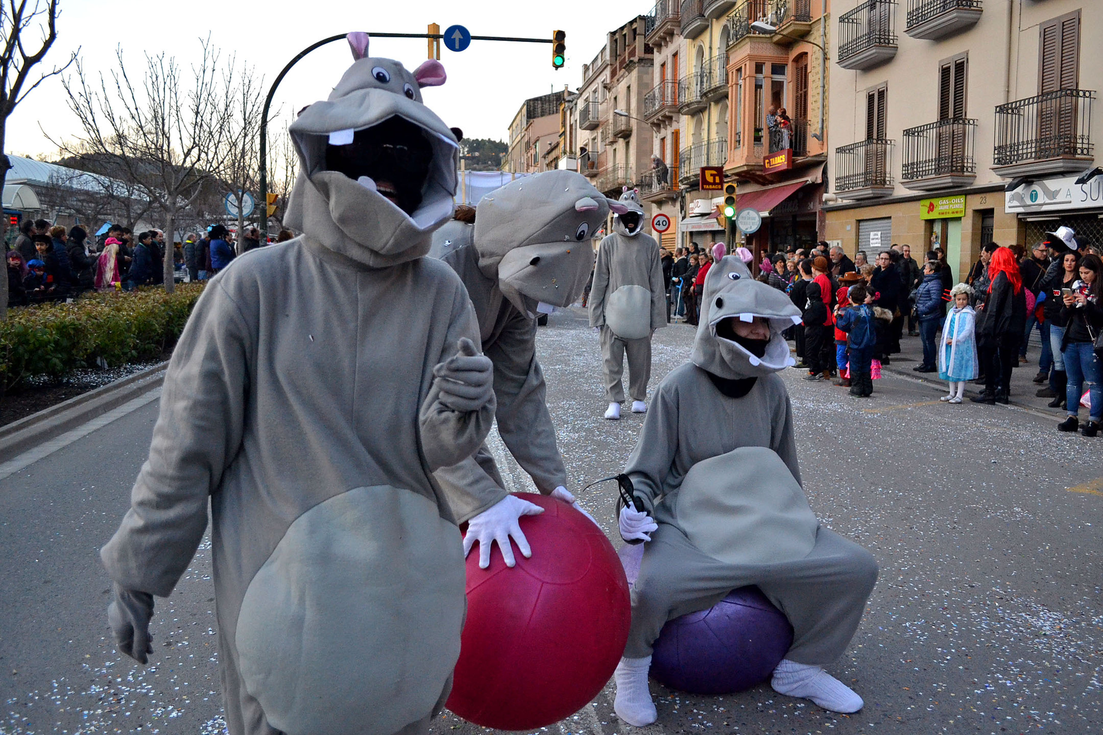 Participants en la rua del Carnestoltes de SÃºria 2017.