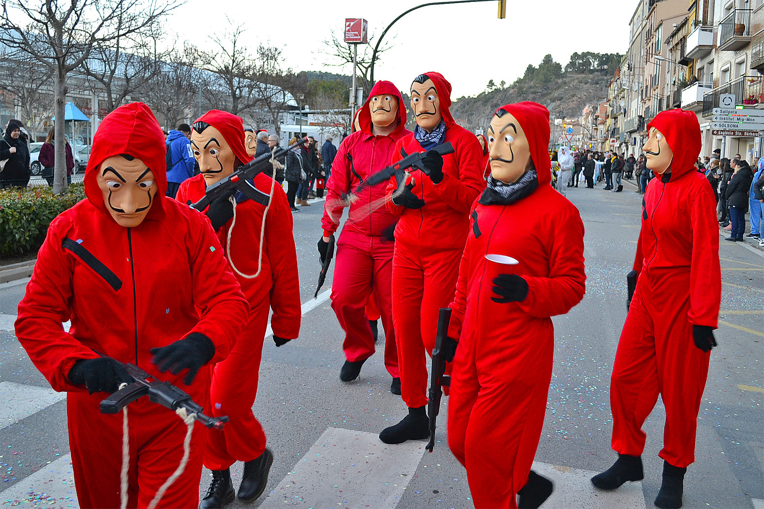 Participants en la rua del Carnestoltes de SÃºria 2018.