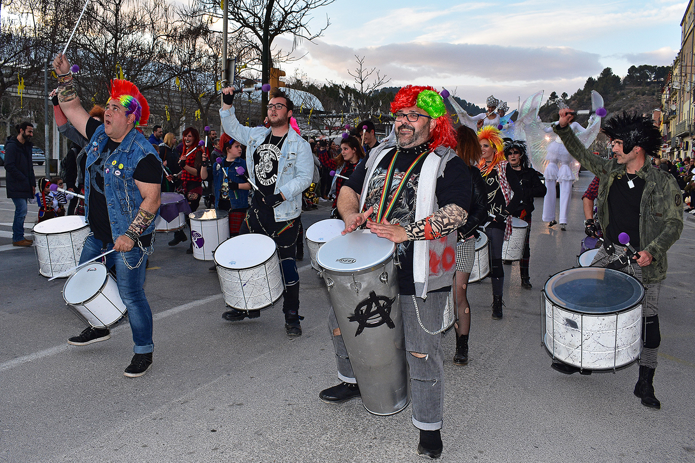 Batucada de la rua del Carnestoltes de SÃºria 2019.