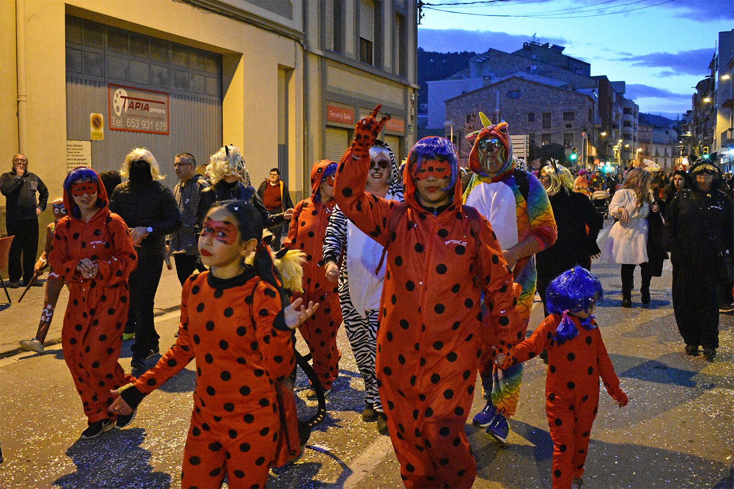 Participants en la rua del Carnestoltes de SÃºria 2019.