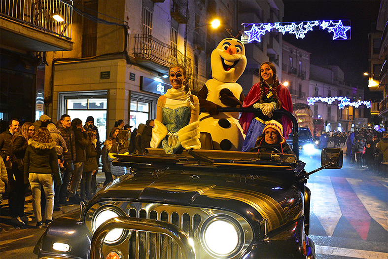 Personatges de la Cavalcada de Reis a Súria.