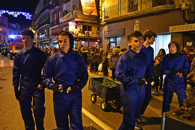 Personatges de la Cavalcada de Reis a Súria.