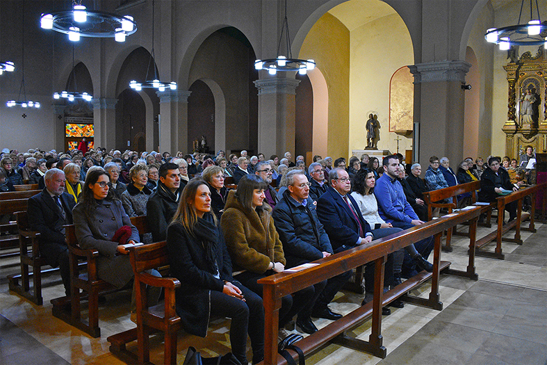 Missa de renovació del Vot de Poble a Sant Sebastià, a l'Església Parroquial de Sant Cristòfol.
