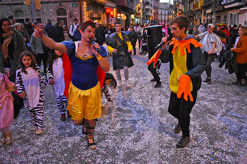 Participants en la rua del Carnestoltes de SÃºria 2020.