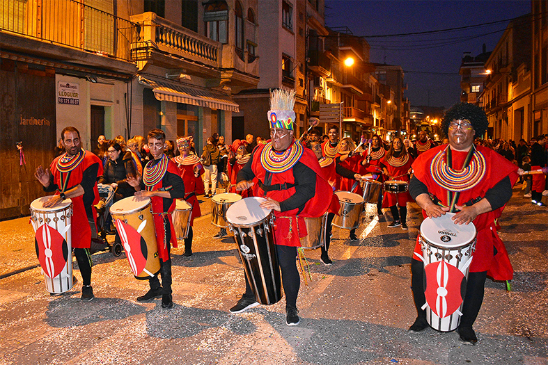 Batucada de la rua del Carnestoltes de SÃºria 2020.