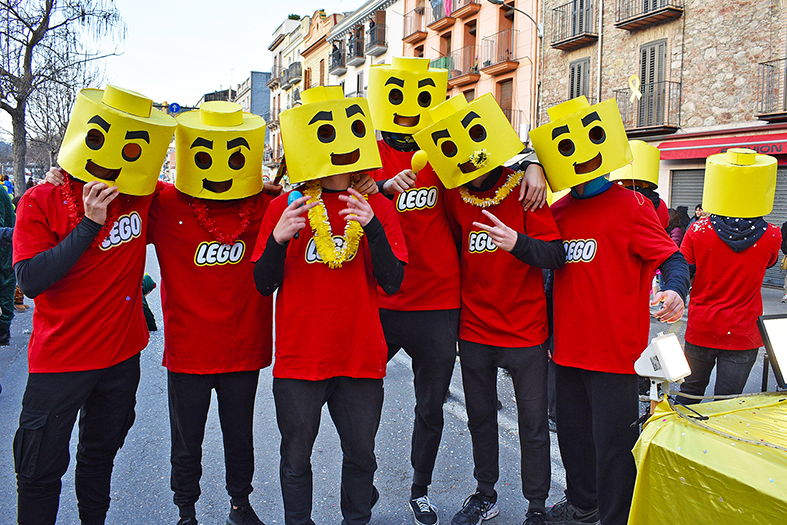 Participants en la rua del Carnestoltes de SÃºria 2020.