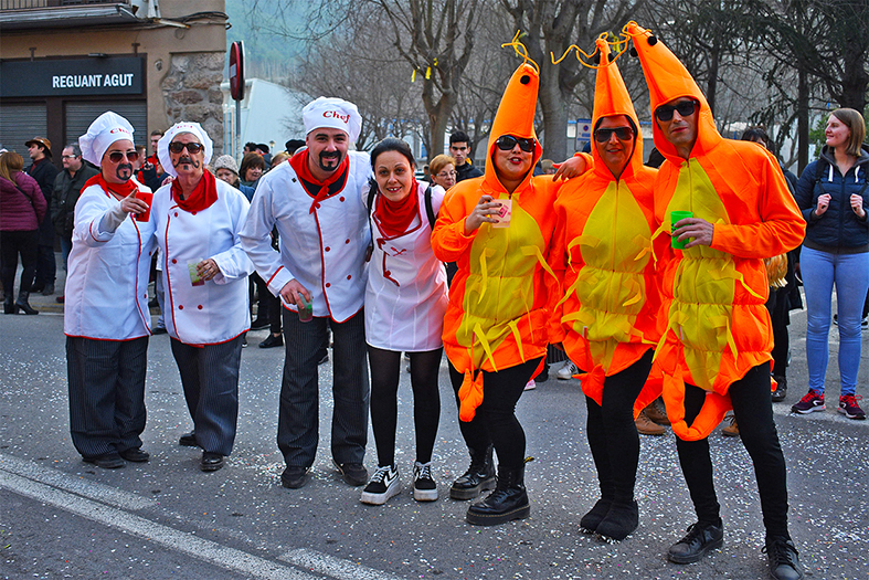 Participants en la rua del Carnestoltes de SÃºria 2020.
