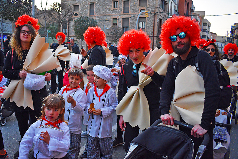 Participants en la rua del Carnestoltes de SÃºria 2020.