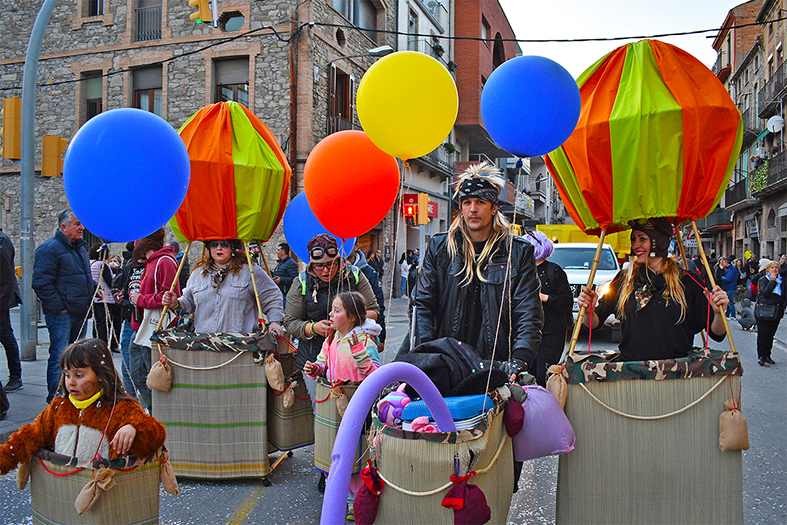 Participants en la rua del Carnestoltes de SÃºria 2020.