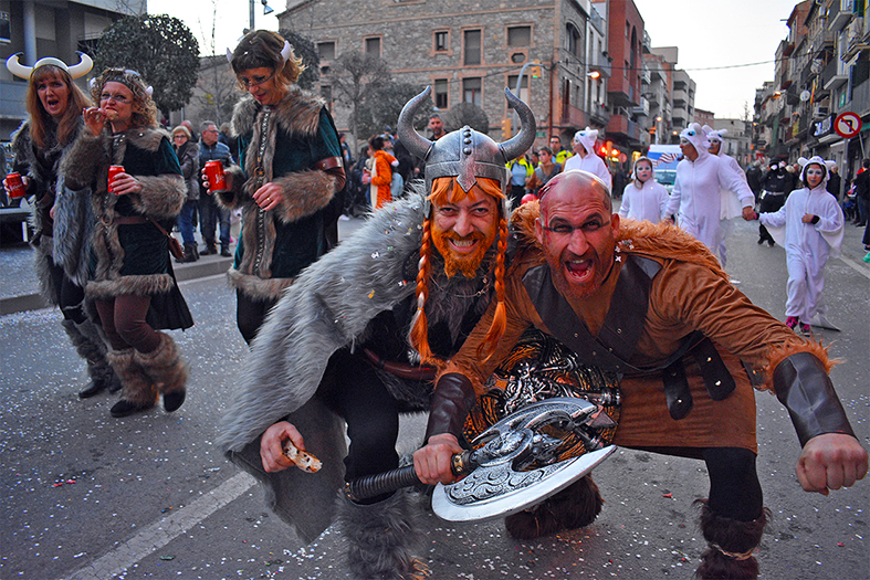 Participants en la rua del Carnestoltes de SÃºria 2020.