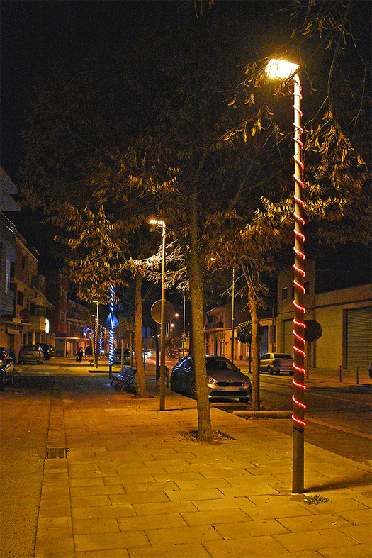 Il·luminació nadalenca al barri de Joncarets.