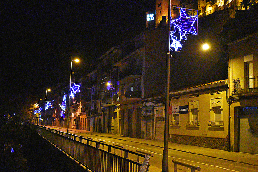 Il·luminació nadalenca al barri de Sant Jaume.