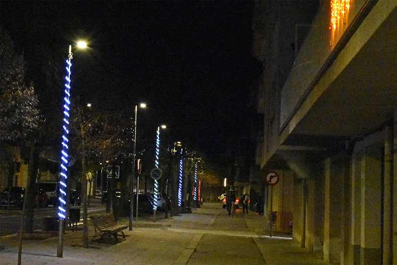 Il·luminació nadalenca al barri de Joncarets