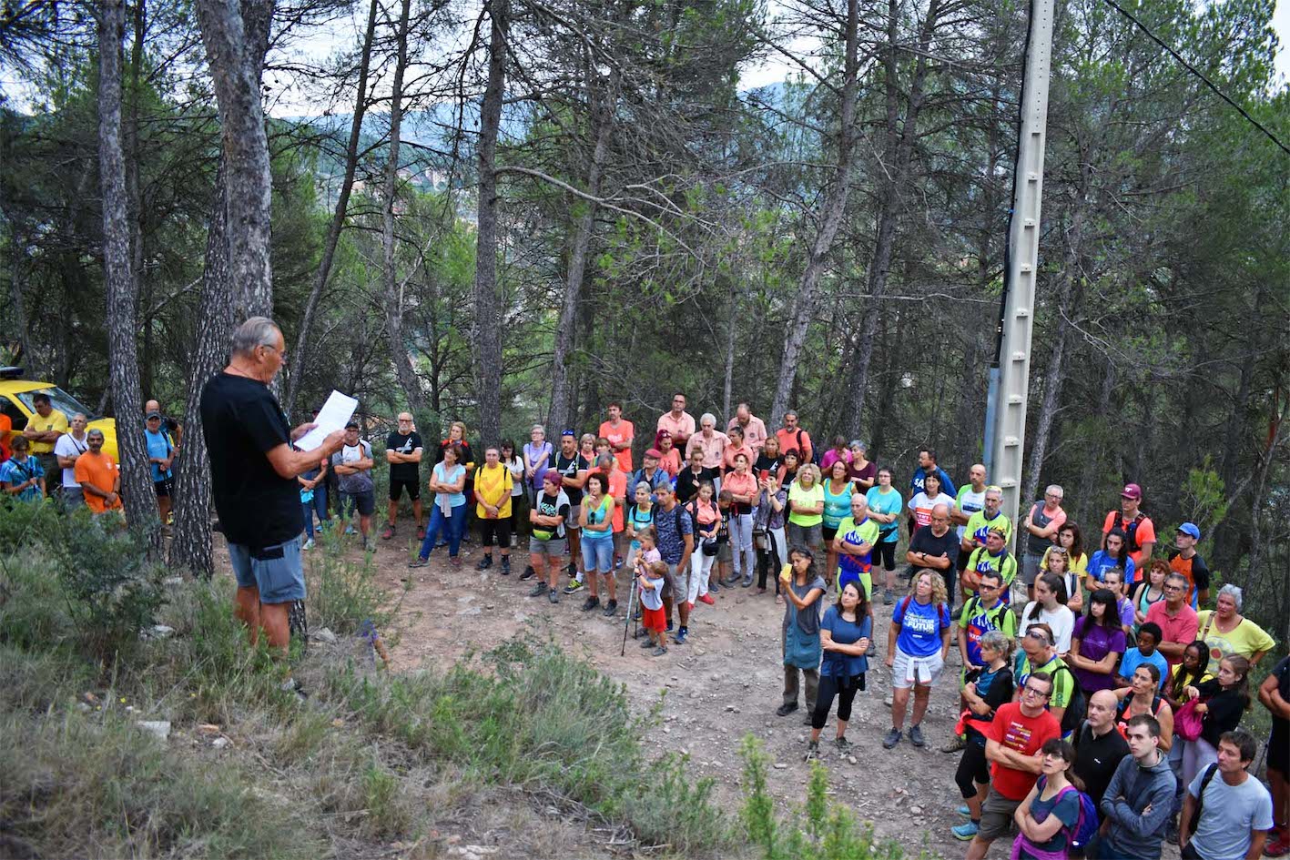 Lectura del manifest durant lâ€™acte central de la Diada Nacional de Catalunya a SÃºria, al turÃ³ de la Torre.