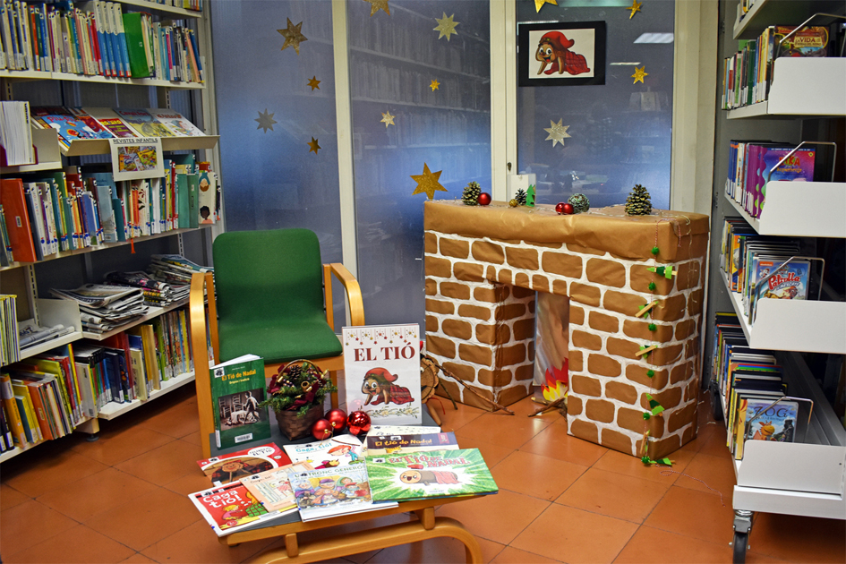 Decoracio de Nadal a la Biblioteca PÃºblica.