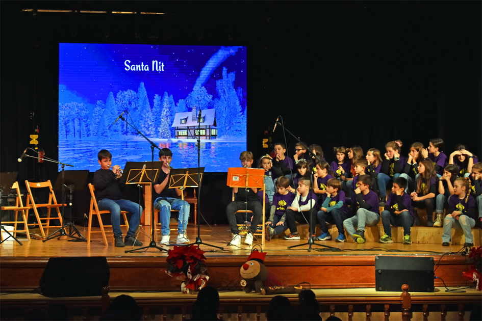 Concert de Nadal de l'Escola Municipal de MÃºsica a la sala d'actes de la ResidÃ¨ncia Bell RepÃ²s.