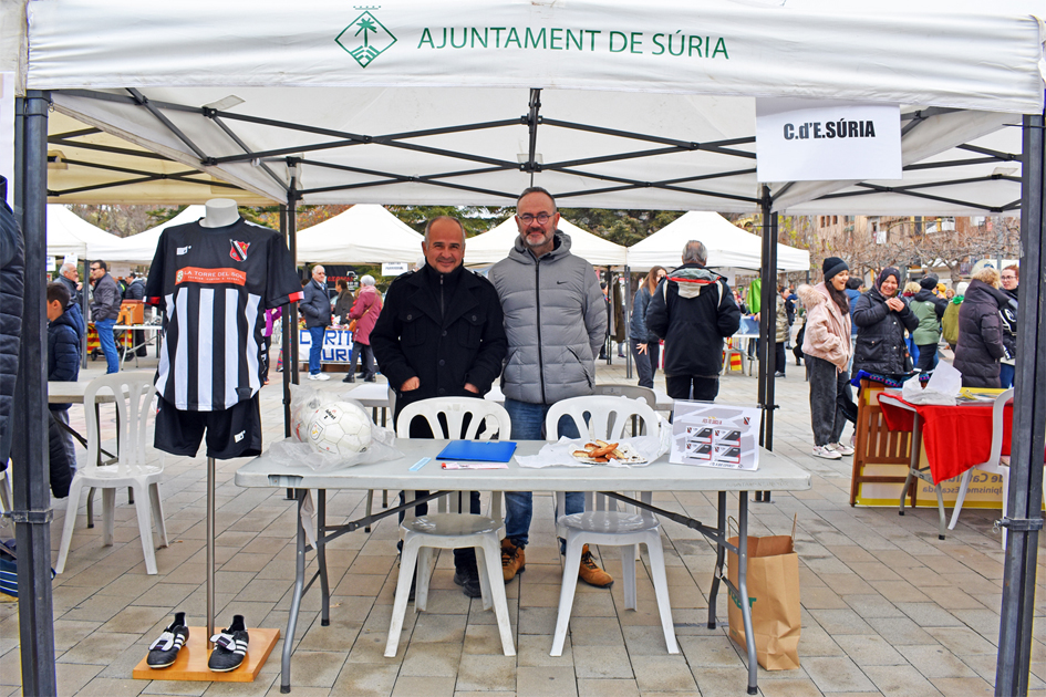 Estand del Centre dâ€™Esports SÃºria, en la Fira de Nadal i Fira dâ€™Entitats de SÃºria.