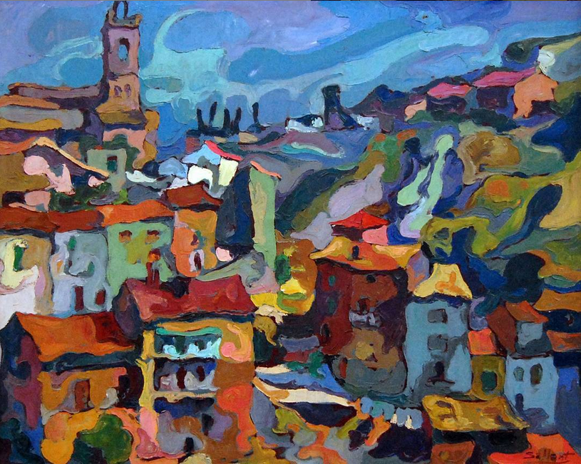 Obra guanyadora del Concurs de Pintura RÃ pida de SÃºria 1974 - Autor: Joan Sallent i Tatjer (Manresa).