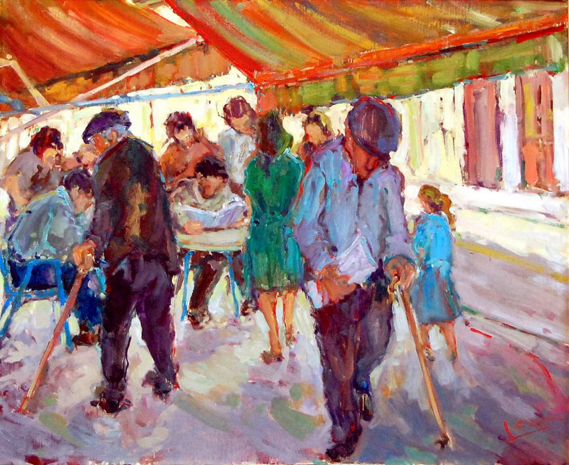 Obra guanyadora del Concurs de Pintura RÃ pida de SÃºria 1975 - Autor: Josep Cores i Mas (Badalona).