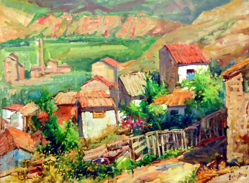 Obra guanyadora del Concurs de Pintura RÃ pida de SÃºria 1978 - Autor: Carles Ballesteros i AlcÃ³n (Barcelona).