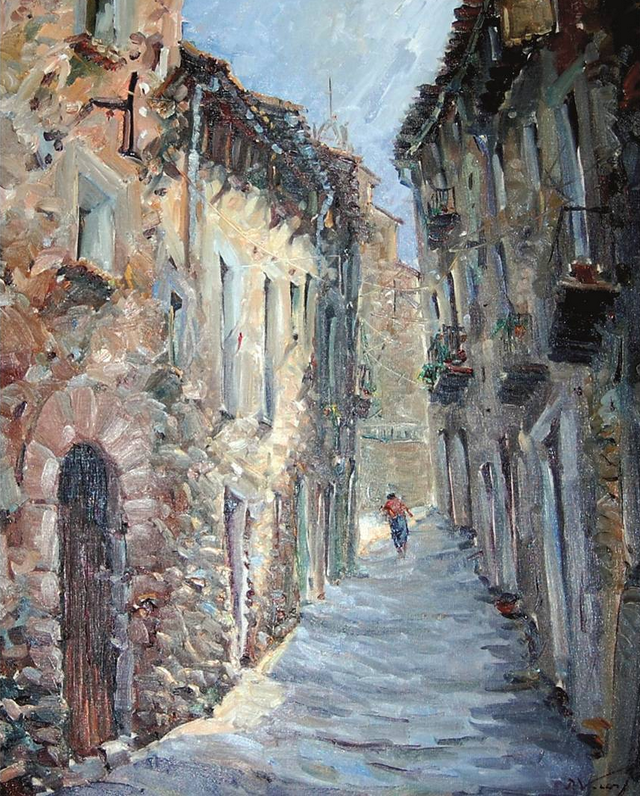Obra guanyadora del Concurs de Pintura RÃ pida de SÃºria 1980 - Autor: Pere Vicens i Pedrol (Sabadell).