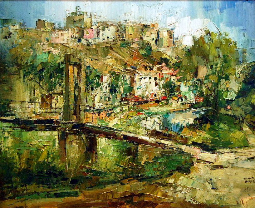 Obra guanyadora del Concurs de Pintura RÃ pida de SÃºria 1982 - Autor: Ernest Descals i Pujol (Manresa).